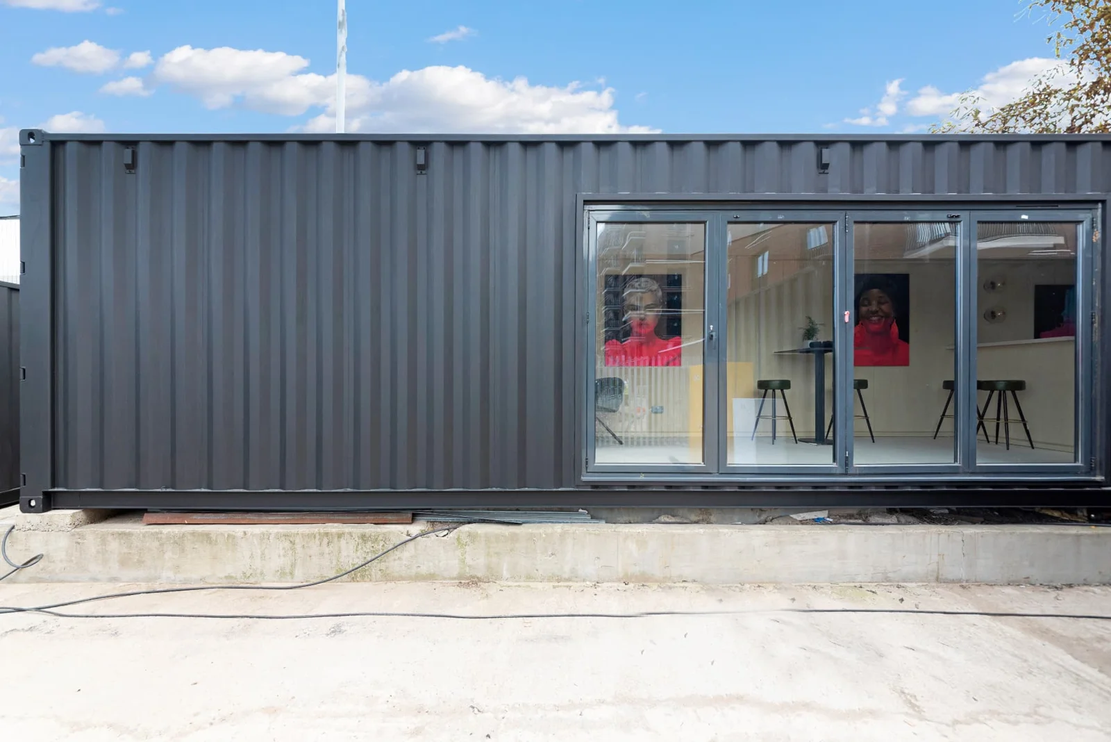 Commercial Unit 07 exterior with full-height glazed entrance